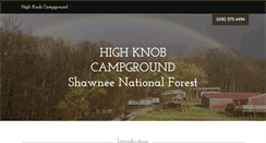 Desktop Screenshot of highknobcampground.net